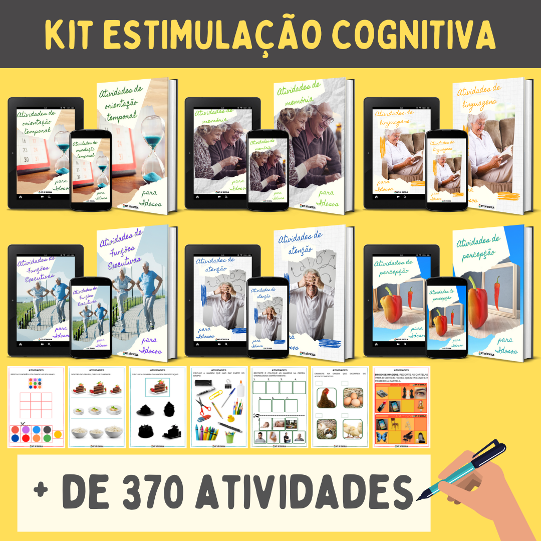 KIT ESTIMULACAO COGNITIVA PARA IDOSOS​