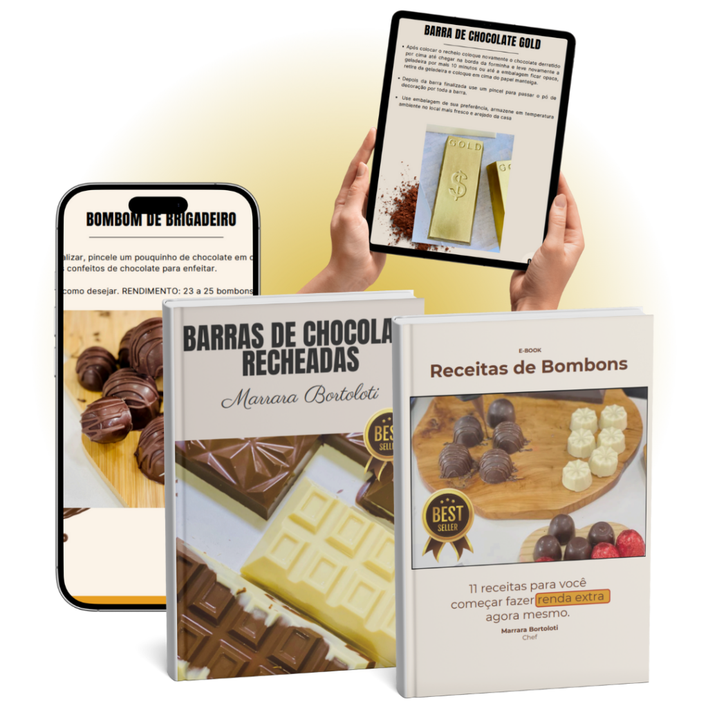 bombons e barras de chocolate para lucrar o ano todo