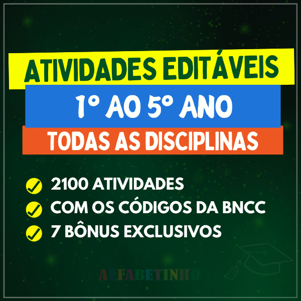 🤩 O Pacote ATIVIDADES 1º AO 5º ANO BNCC 2025: Uma Análise Detalhada para o Professor 1 ATIVIDADES 1o AO 5o ANO BNCC 2025