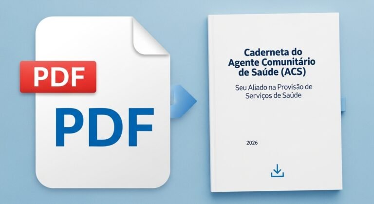Como o Caderno do ACS 2026 de Marcelo Vieira Pode Transformar Sua Rotina em Campo [Download PDF + Organização + Indicadores APS]