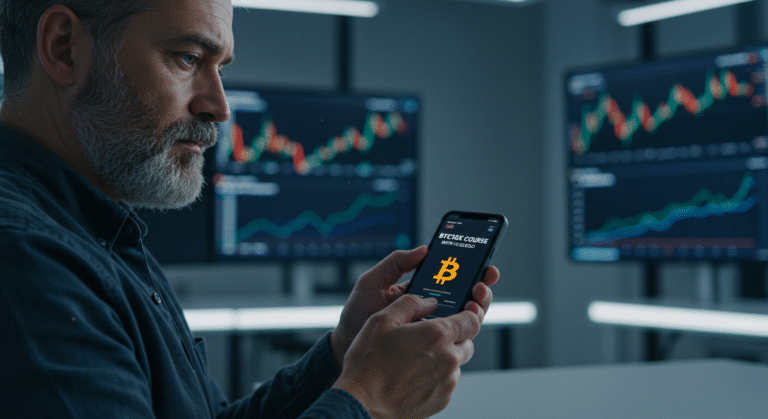 Como Funciona a Estratégia de Alavancagem no Curso BTC10X Elídio e Por Que Quedas São Boas?