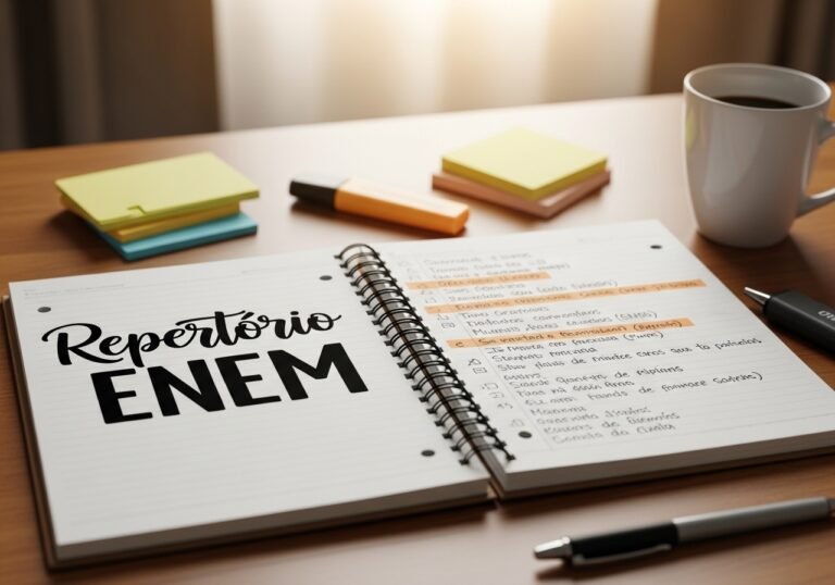 Repertório ENEM 2026 cronograma 8 meses funciona mesmo ou desperdiça tempo?