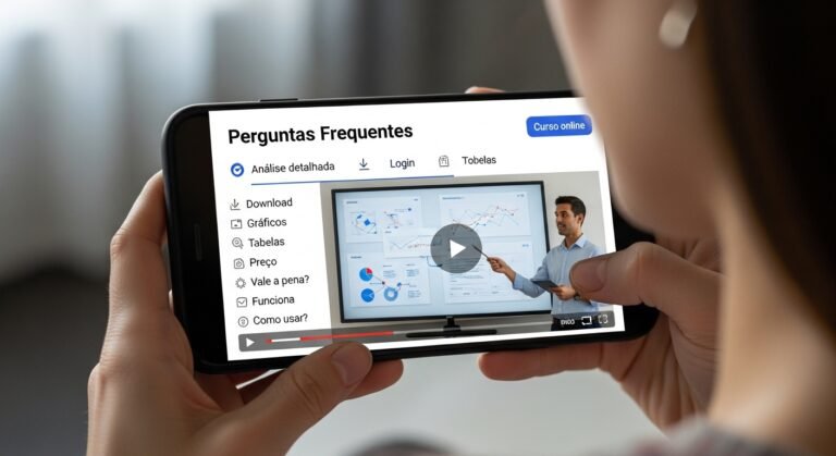 Ilustração de um aluno usando a plataforma Beway 2.0, falando inglês com confiança durante uma videochamada, rodeado por ícones de memorização, vocabulário e conversação.