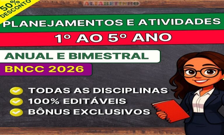 Capa do produto Planejamentos e Atividades - 1º ao 5º ano - BNCC 2026