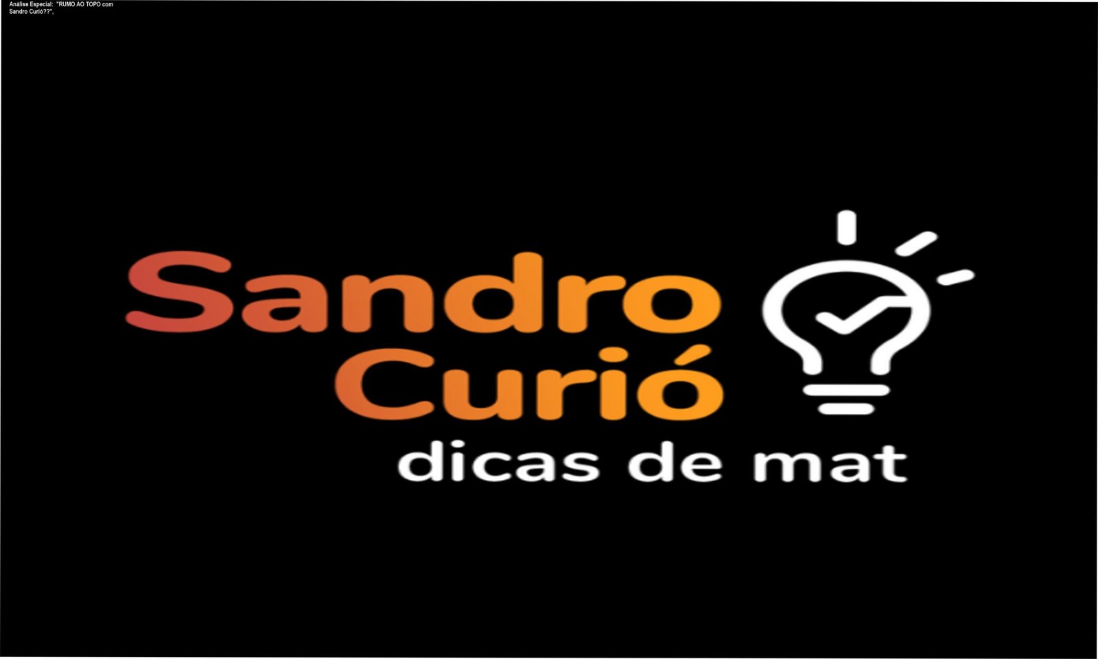 Capa do produto "RUMO AO TOPO com Sandro Curió🚀",