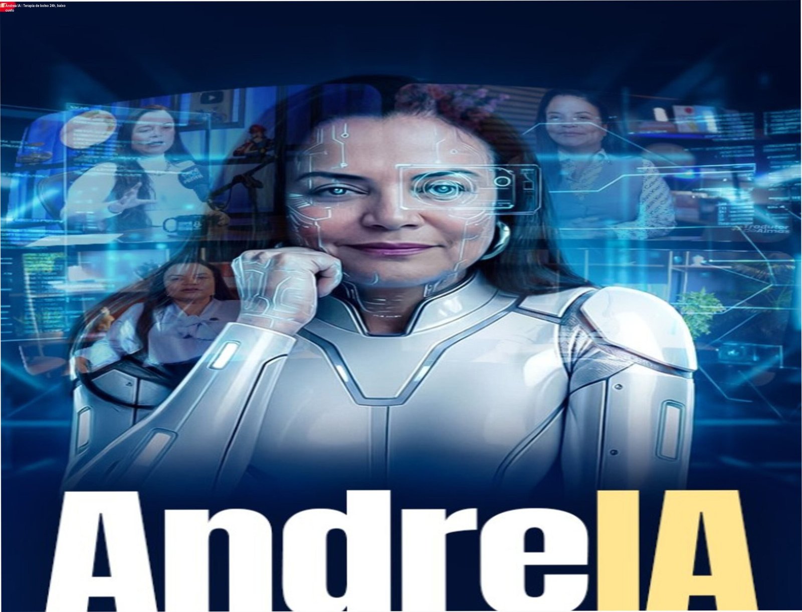 Captura de tela do app Andrea IA mostrando conversa de apoio emocional 24h