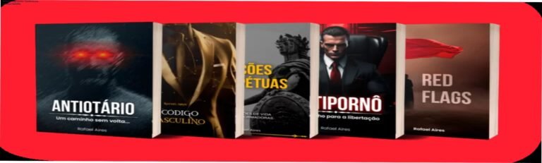 Capa do Antiotário Mega Combo de Rafael Aires, coleção digital de livros sobre desenvolvimento masculino e relacionamentos