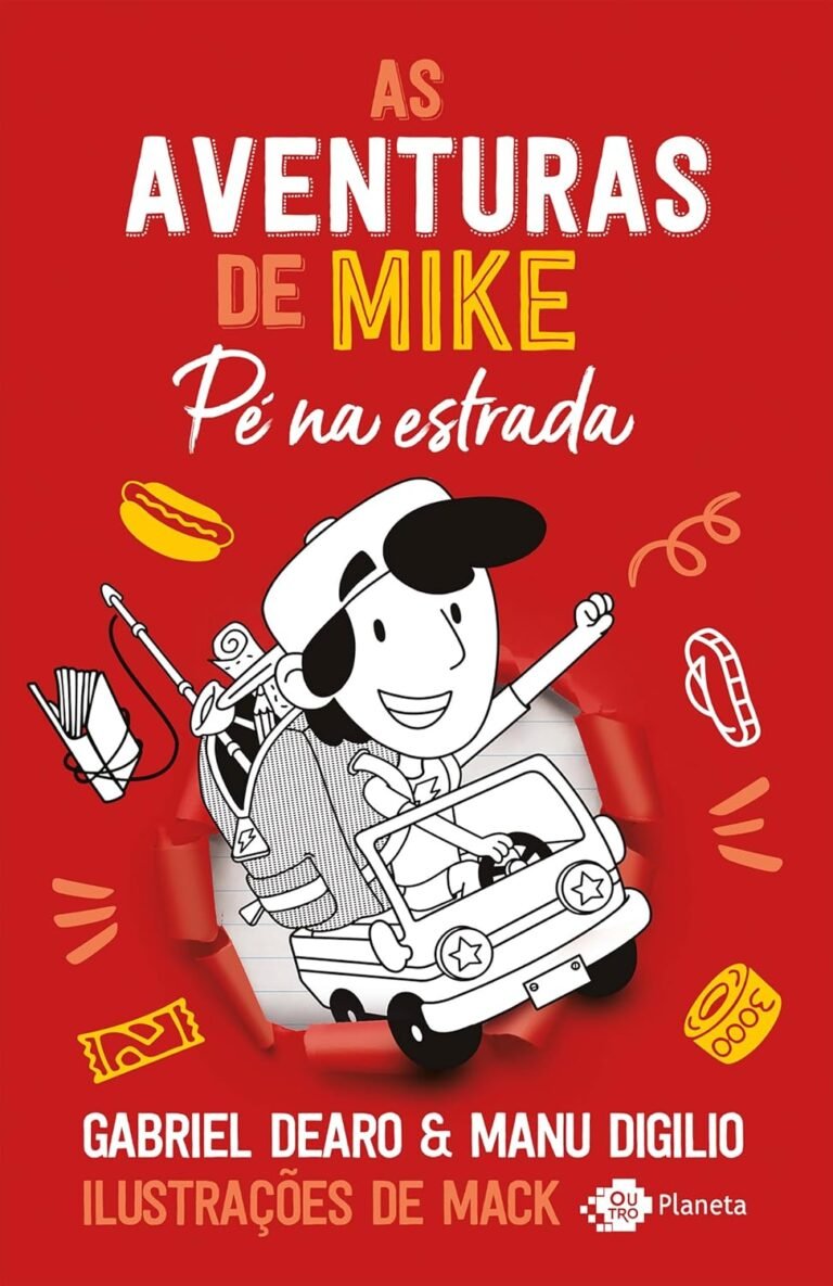 Capa do livro As aventuras de Mike 5 Pé na estrada de Gabriel Dearo e Manu Digilio com trailer temático e viagem ao ZONE PARK