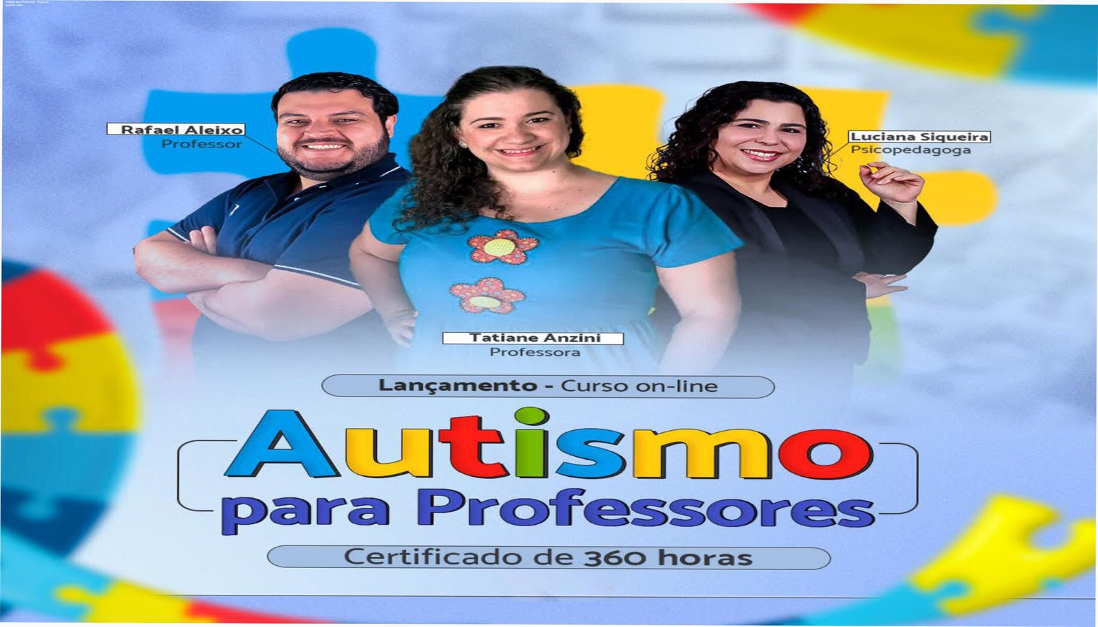 Professores utilizando materiais práticos do curso Autismo para Professores da Tia Tati