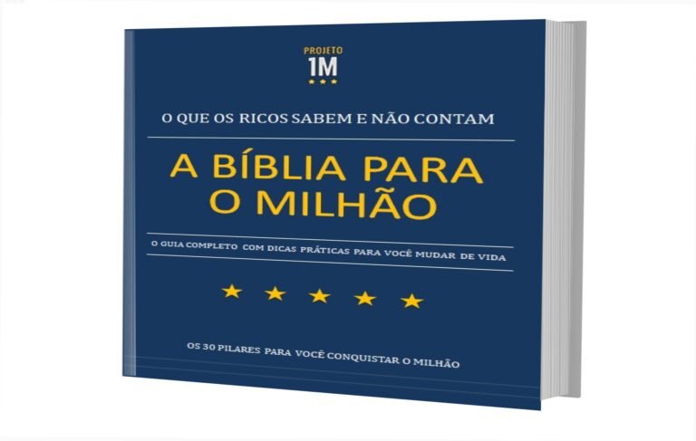 Capa do e‑book A Bíblia para o Milhão, guia de mentalidade financeira e estratégias práticas para alcançar prosperidade