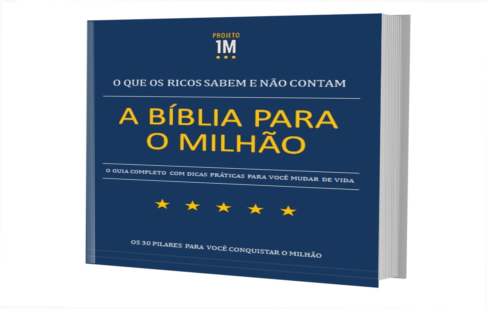 Capa do e‑book A Bíblia para o Milhão, guia de mentalidade financeira e estratégias práticas para alcançar prosperidade