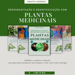 Capa do e-book Desparasitação e Desintoxicação com Plantas Medicinais mostrando receitas naturais e protocolos fitoterápicos