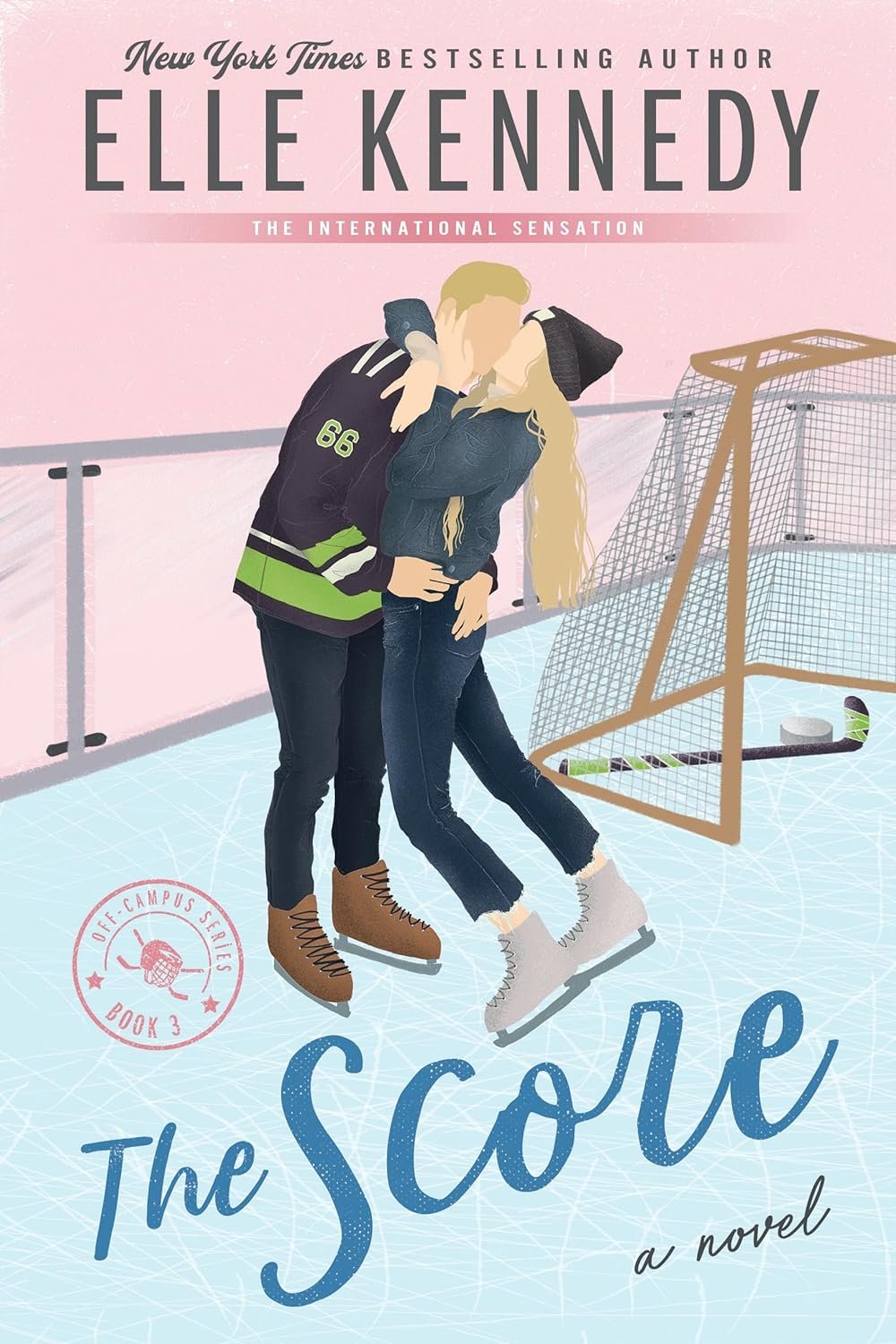 Capa do ebook The Score de Elle Kennedy, romance de hockey, bestseller
