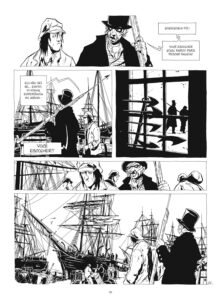 Capa dura de Moby Dick adaptação em quadrinhos por Christophe Chabouté, edição exclusiva Amazon em português