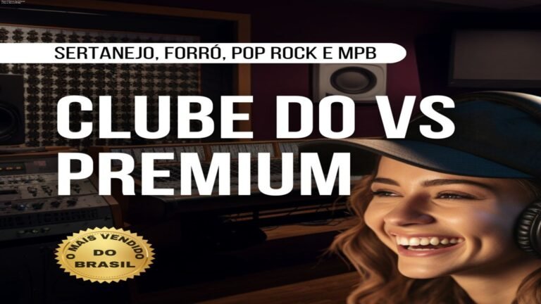 Músico utilizando o Clube do VS Premium para criar um show com som profissional e economizar.