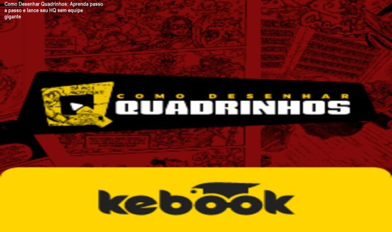Livro Como Desenhar Quadrinhos mostrando um artista criando um quadro passo a passo
