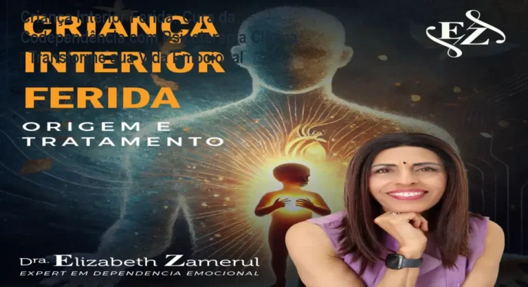 Imagem do curso Criança Interior Ferida mostrando a Dra. Elizabeth Zamerul explicando técnicas de cura emocional