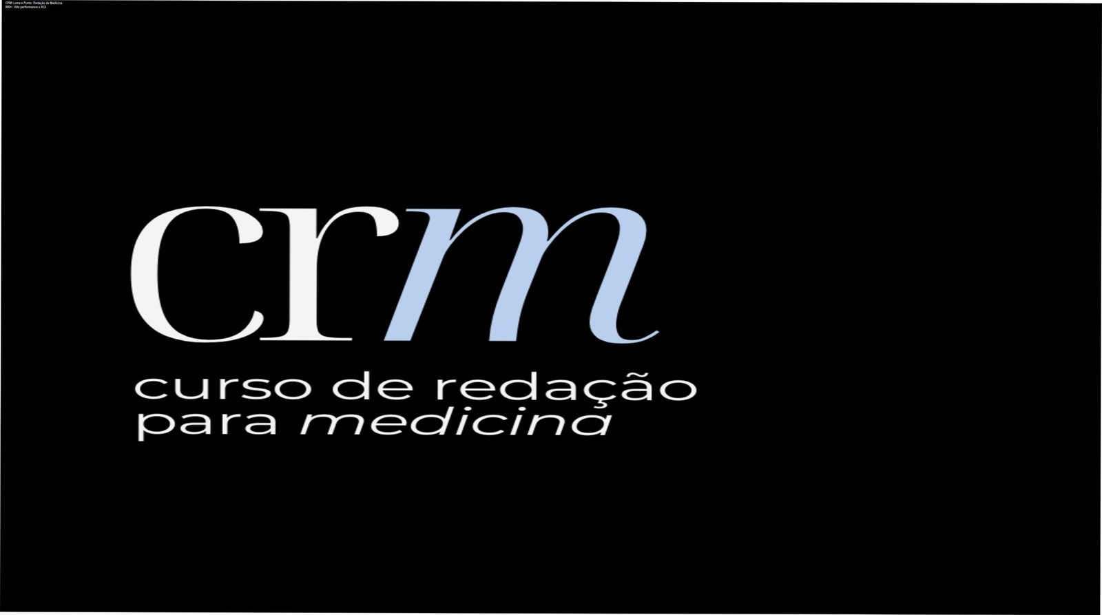 Imagem promocional do curso CRM da Luma e Ponto focado em redação para Medicina, destacando notas acima de 900 e benefício de investimento