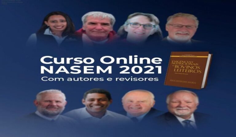 Imagem do curso online NASEM 2021 mostrando especialistas explicando a nutrição de vacas leiteiras