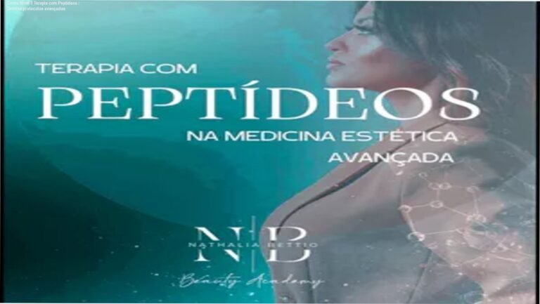 Imagem promocional do Curso Nível 3 de Terapia com Peptídeos na Medicina Estética Avançada ministrado pela Dra Nathalia Bettio