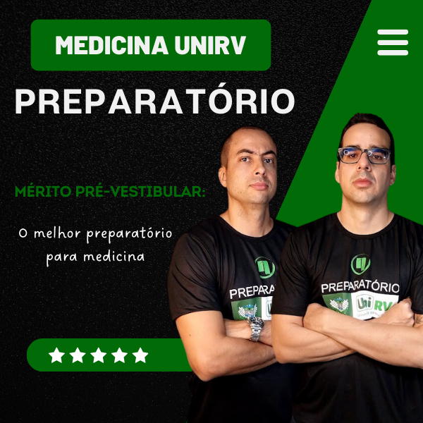 Aula online de preparação para o vestibular de Medicina da UniRV com material de apoio e simulados