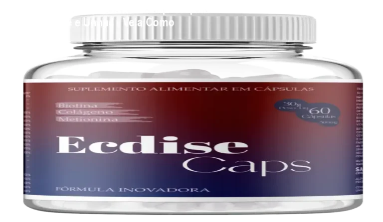 Ecdise Caps em cápsulas reais mostrando cabelos brilhosos, pele luminosa e unhas fortes