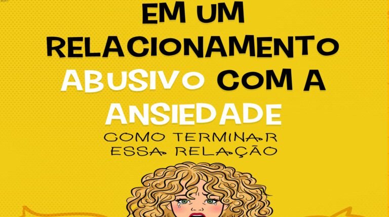Capa do ebook 'Em um Relacionamento Abusivo com a Ansiedade' de Lucas César, que ensina técnicas de controle da ansiedade, mindfulness e respiração para iniciantes.