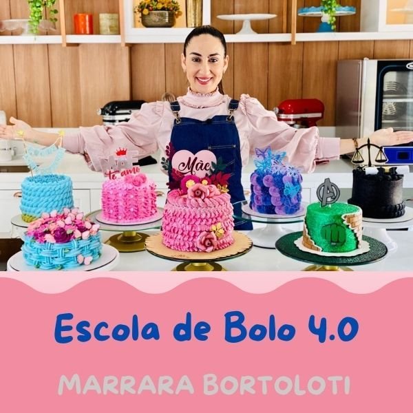 Escola de Bolo 4.0: Curso Completo por R$197
