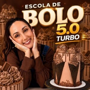 Escola de Bolos 5.0 Turbo de Marrara Bortoloti com apostilas e curso online de confeitaria