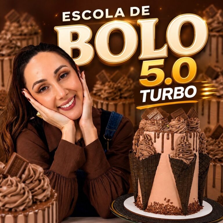 Review Escola de Bolos 5.0 Turbo Marrara Bortoloti: curso de confeitaria online com bolos decorados, vendas e renda extra