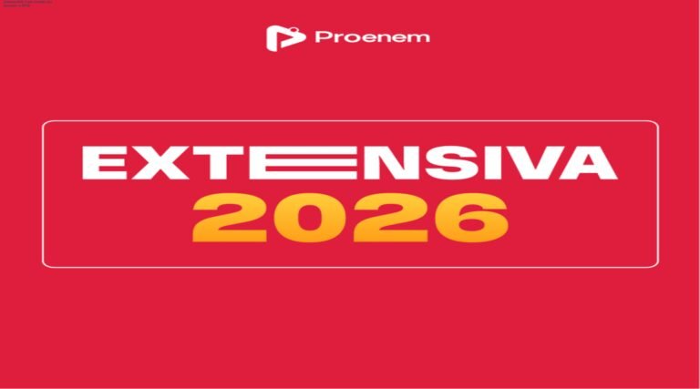 Imagem do curso Extensiva 2026 mostrando aulas dinâmicas e suporte online