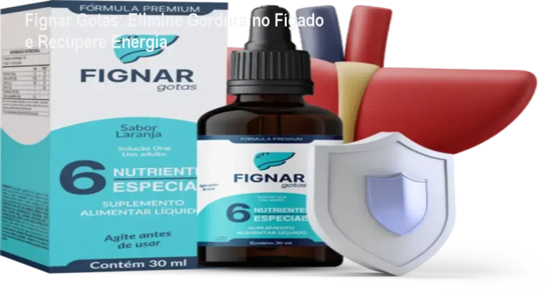 Frasco de Fignar Gotas sendo aplicado sublingual para desintoxicação do fígado