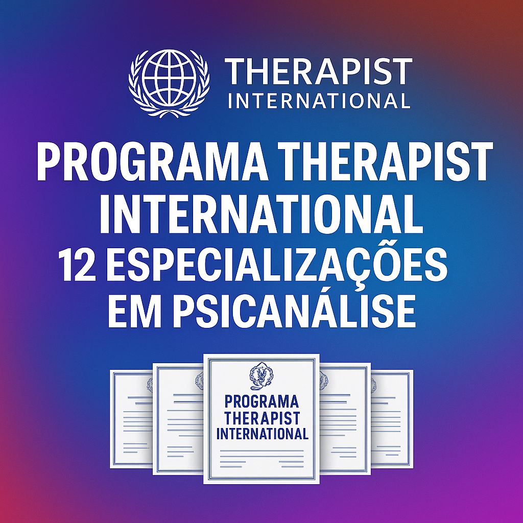 Página do curso Formação Internacional em Psicanálise Clínica com 12 especializações por R$197, exibindo certificados digitais e acesso vitalício