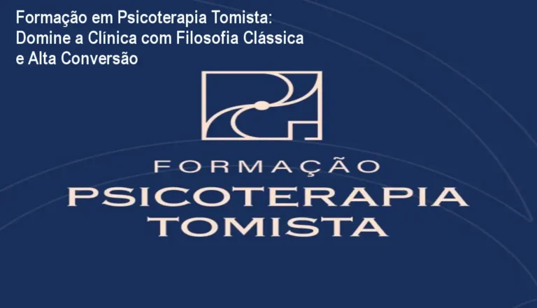 Imagem da Formação em Psicoterapia Tomista mostrando aulas online e aplicação prática na clínica