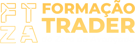 Hermann Greb, autor do curso FTZA, em um home office com telas de gráficos financeiros ao fundo