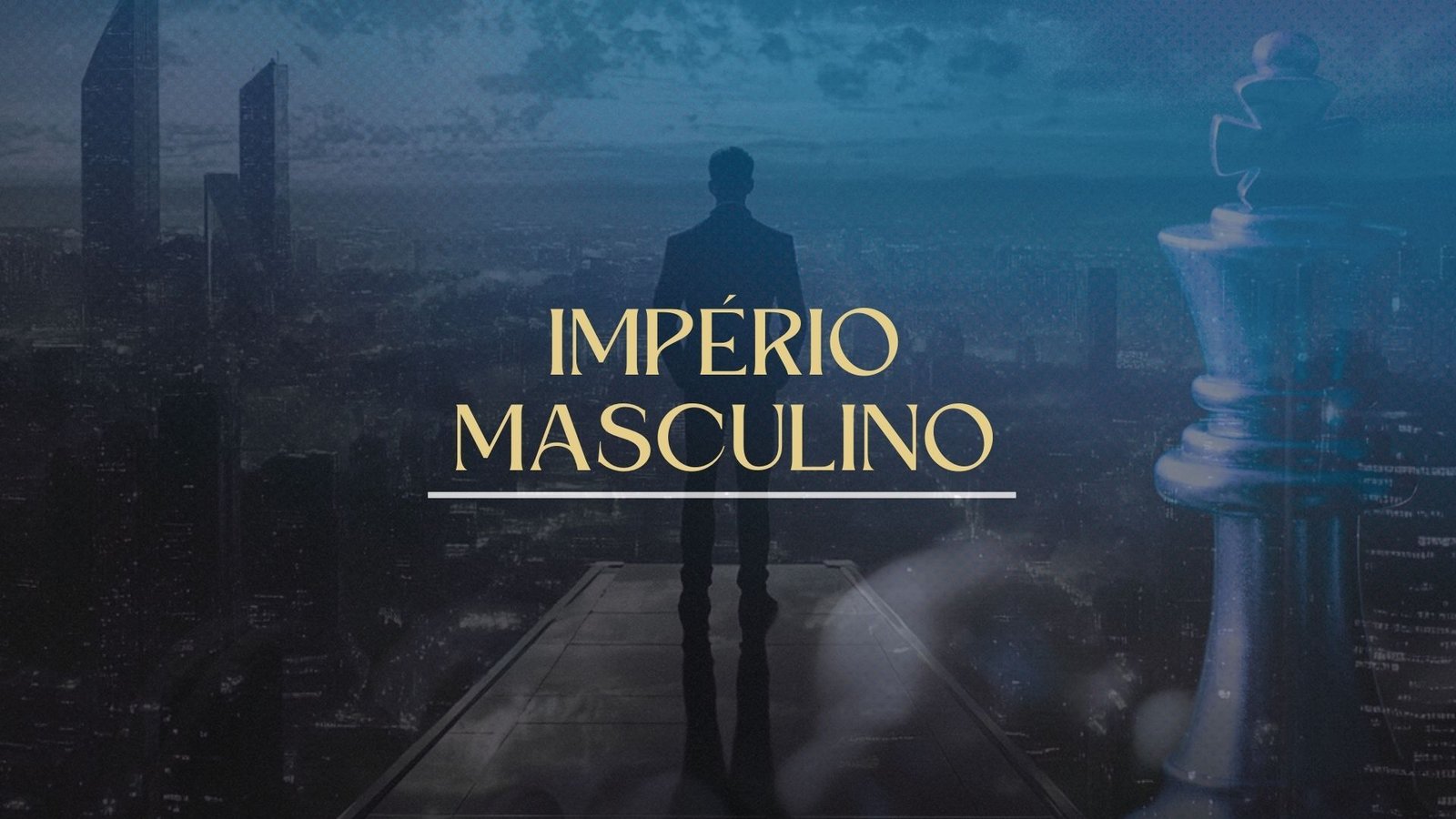 Capa ilustrativa do artigo sobre Império Masculino de Alessandro Loiola, mostrando o autor em ambiente de estudo com símbolos de masculinidade, estoicismo e soberania intelectual.