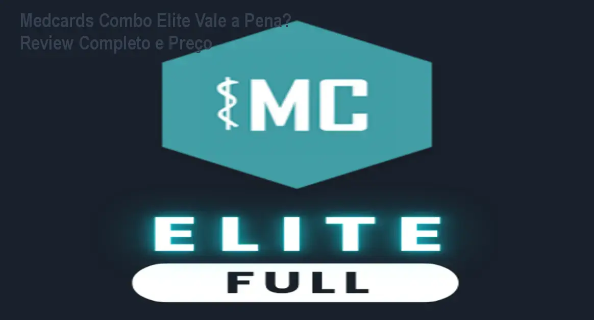 Interface do aplicativo Medcards Combo Elite mostrando sistema de flashcards para estudantes de medicina