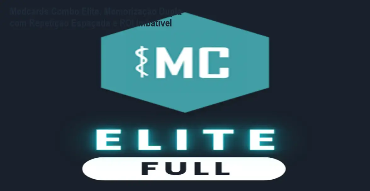 Tela da plataforma Medcards Combo Elite mostrando flashcards de anatomia com áudio de ausculta