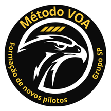 Imagem promocional do Método VOA mostrando preparação teórica para aprovação na prova ANAC com metodologia prática e garantia de 7 dias