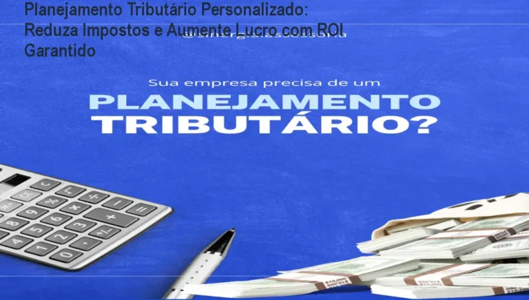Imagem ilustrando o serviço de Planejamento Tributário Personalizado que reduz impostos e aumenta o lucro das empresas
