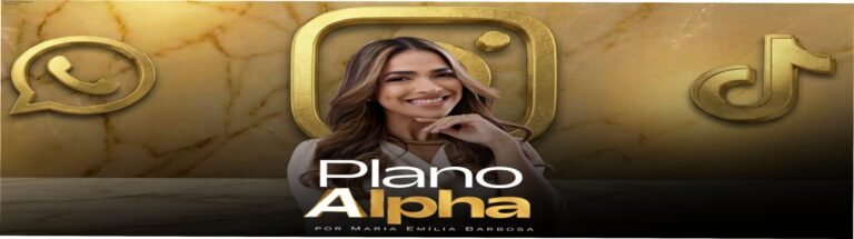 Curso Plano Alpha de Maria Emília Barbosa ensina a ganhar renda extra online usando celular, IA e tráfego orgânico sem anúncios pagos.