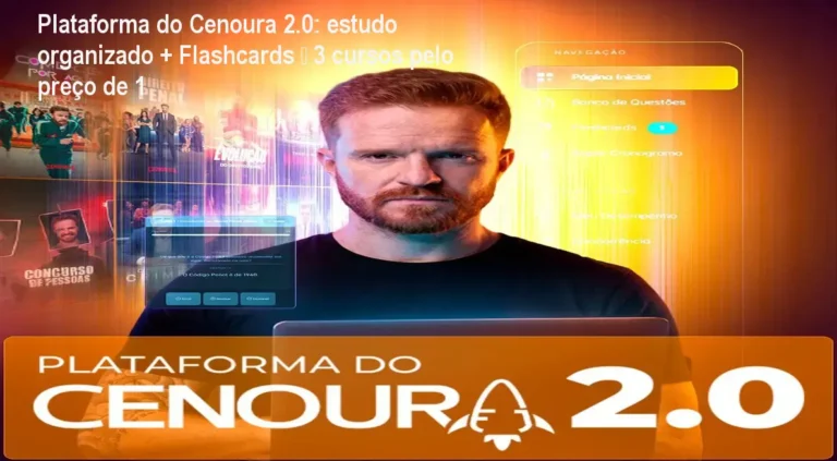 Imagem da Plataforma do Cenoura 2.0 mostrando o painel de flashcards e mapas mentais usados por estudantes para provas da FGV