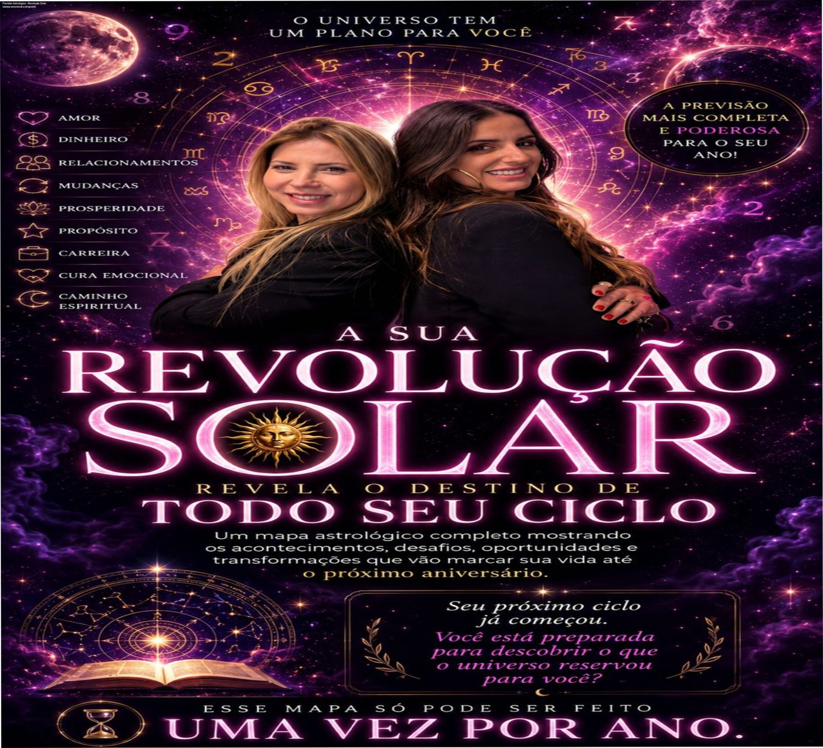 Mapa astral personalizado com numerologia e terapia, promovendo autoconhecimento e direção de vida