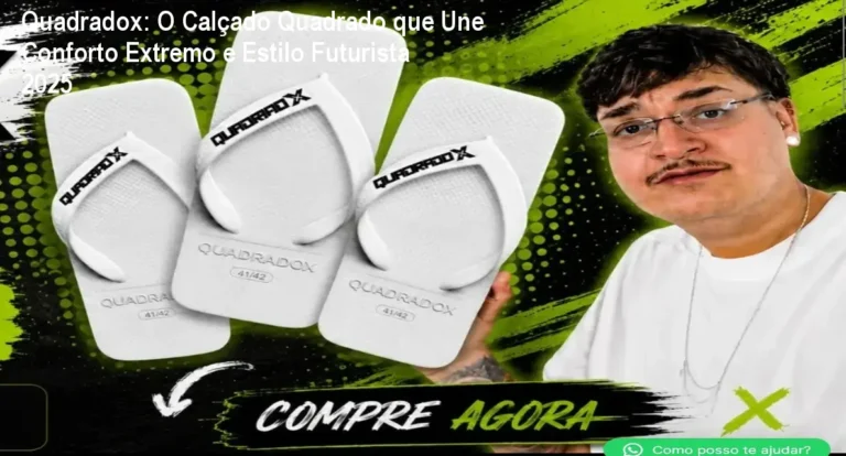 Quadradox calçado quadrado sendo usado, mostrando conforto e design futurista