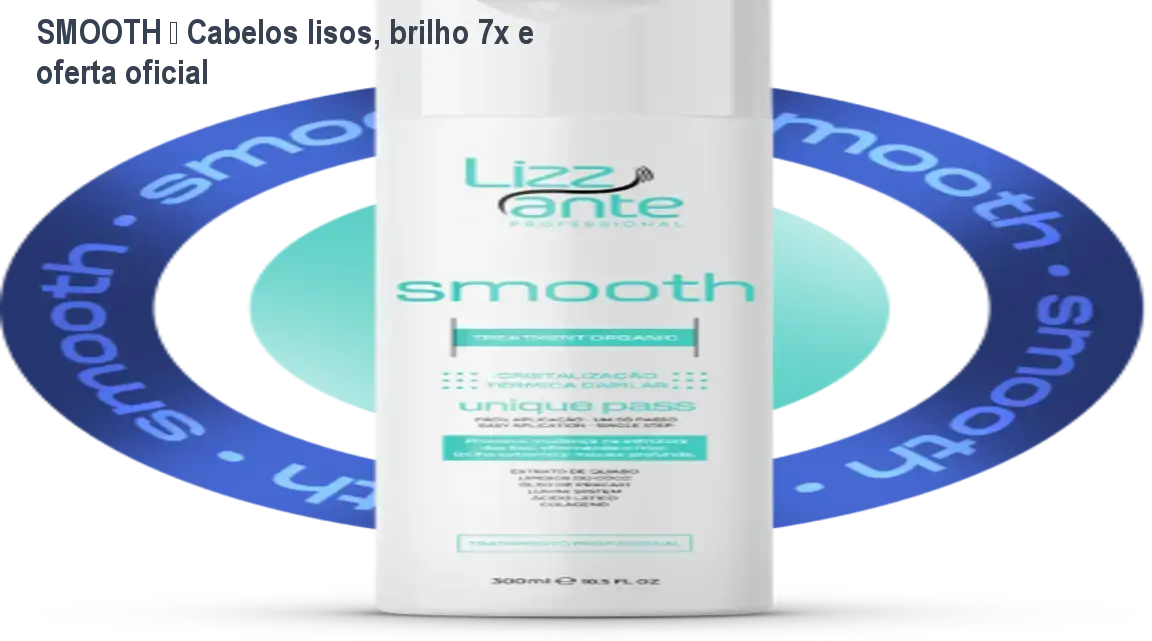 Smooth da Lizzante aplicado em cabelos, deixando fios lisos e brilhantes