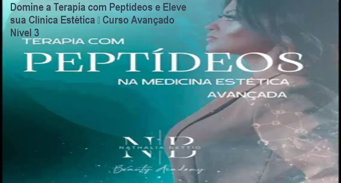 Dra. Nathalia Bettio apresentando o curso avançado de terapia com peptídeos para profissionais de estética