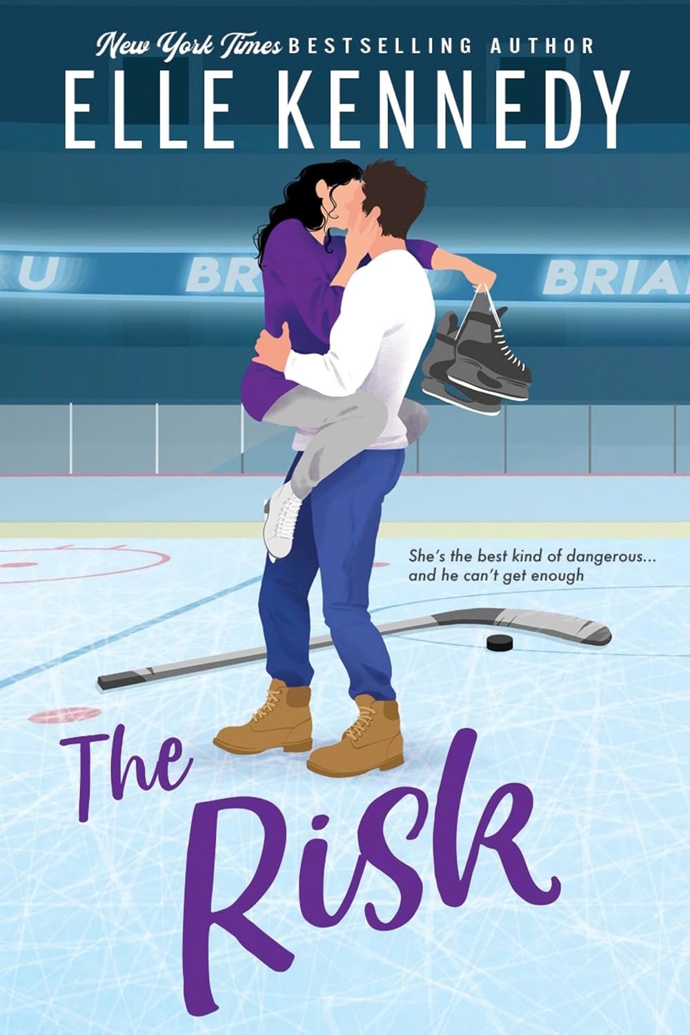 Capa do ebook The Risk de Elle Kennedy, romance universitário