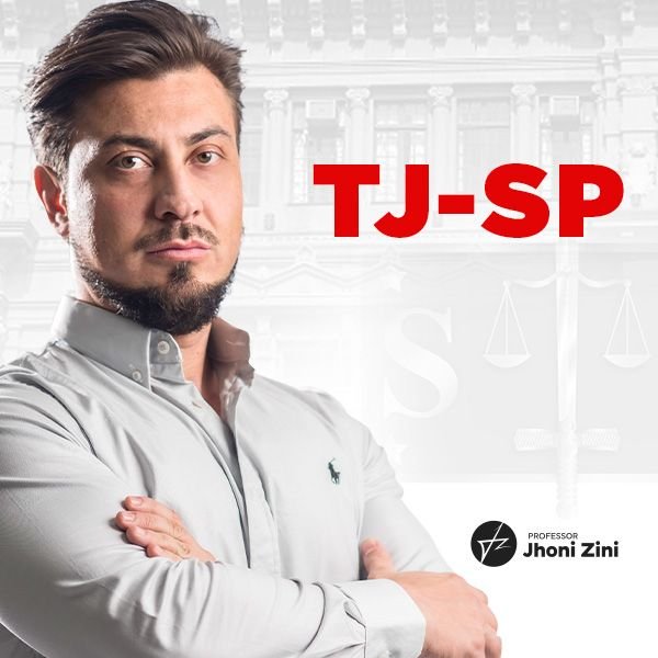 Capa do curso TJ-SP Matemática e Raciocínio Lógico por Jhoni Zini mostrando método exclusivo