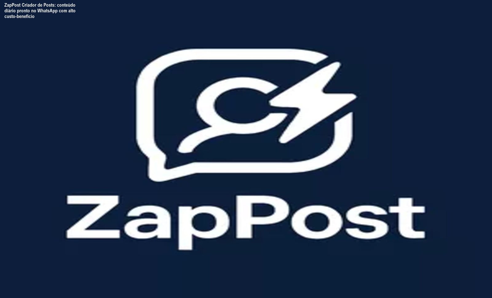 Tela de WhatsApp mostrando posts diários prontos enviados pelo ZapPost