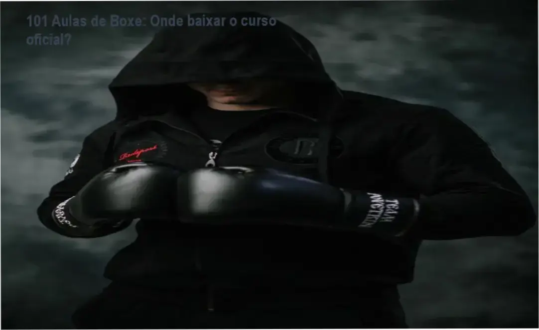 Captura de tela mostrando a página de download oficial do curso 101 Aulas de Boxe
